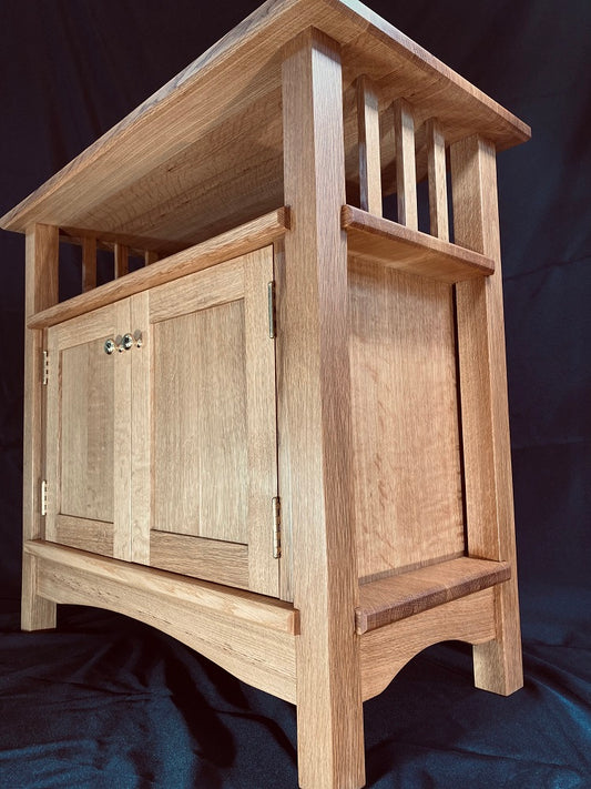 Mission Style Media Console from West Neck Woodworking