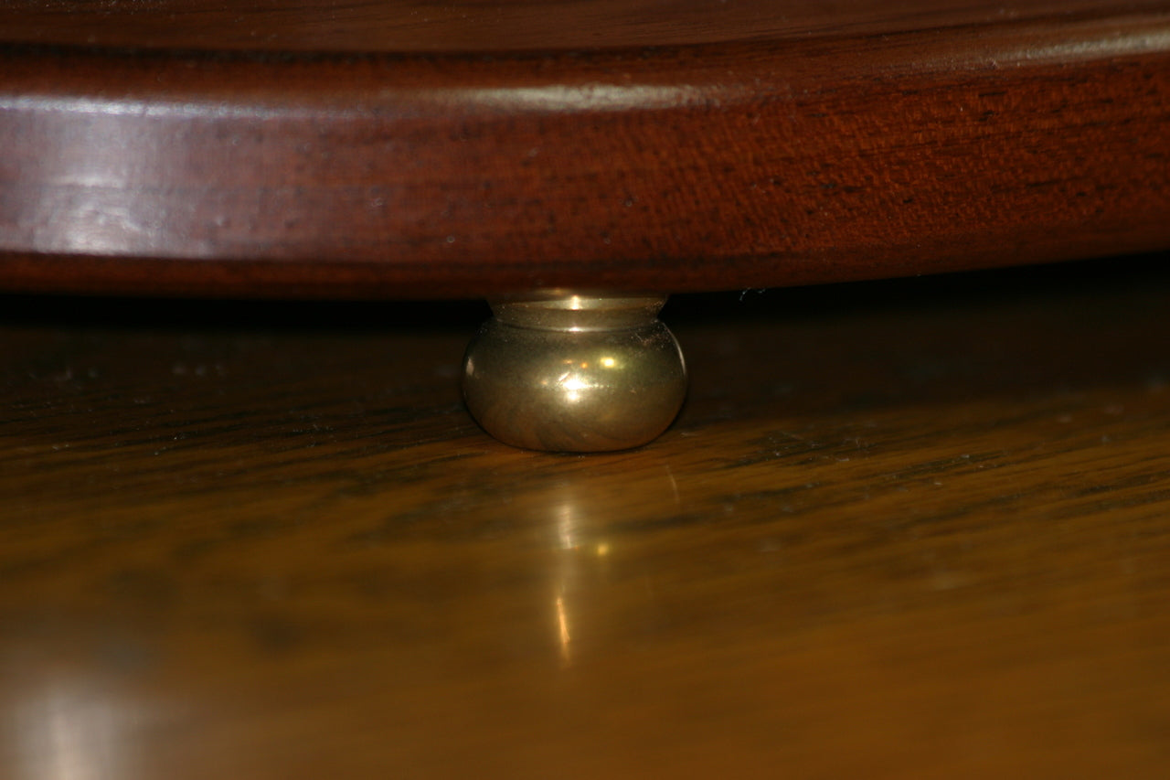 Brass looks beautiful against wood.