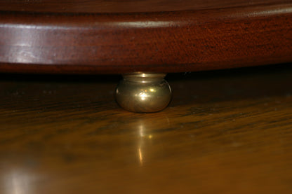 Brass looks beautiful against wood.